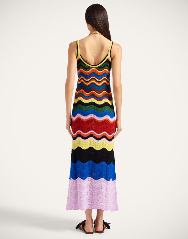 Multicolour Chevron Dress by La DoubleJ