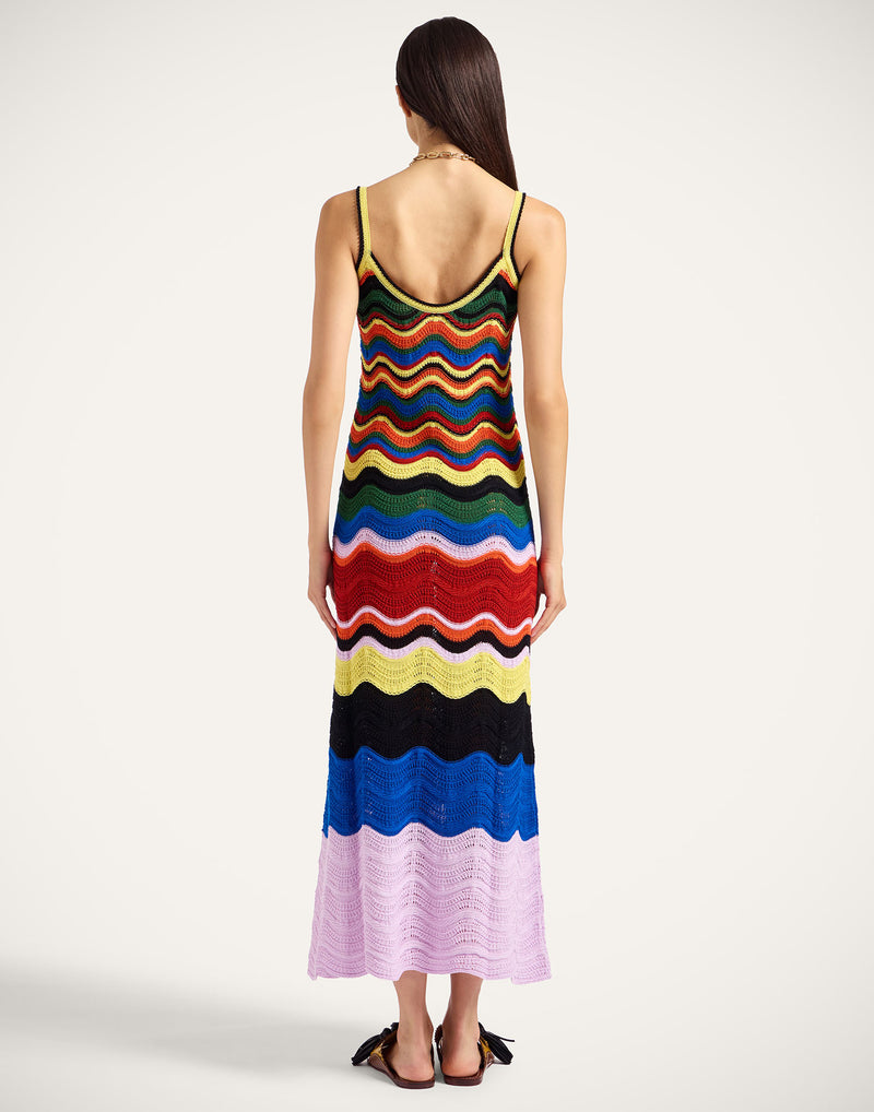 Multicolour Chevron Dress by La DoubleJ