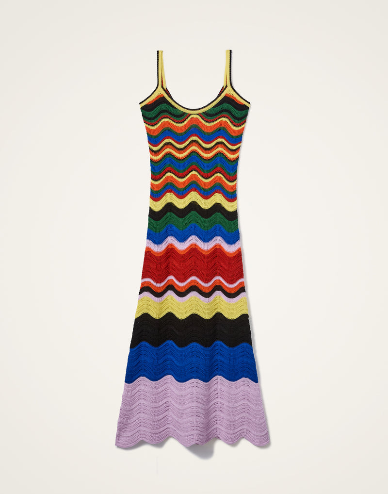 Multicolour Chevron Dress by La DoubleJ