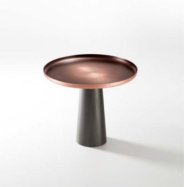 Coffee Table SUNSET - Top in Gradual Oxidized Copper
