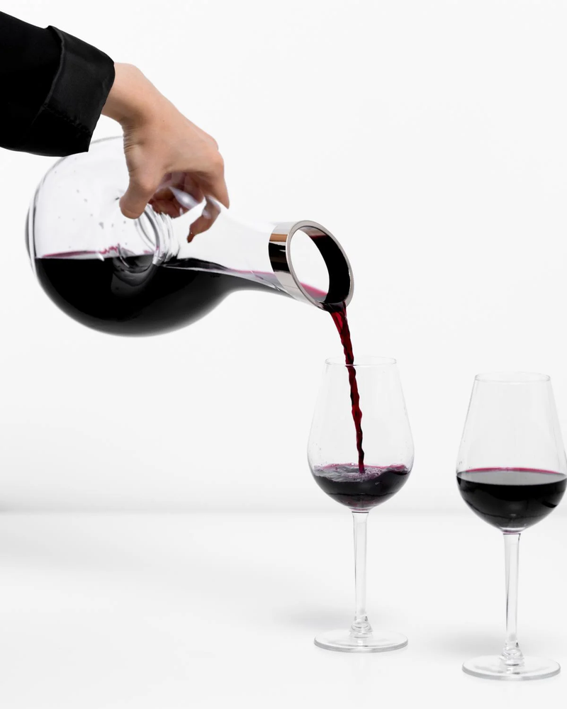 Wine Decanter - Mouth-Blown Crystal Glass