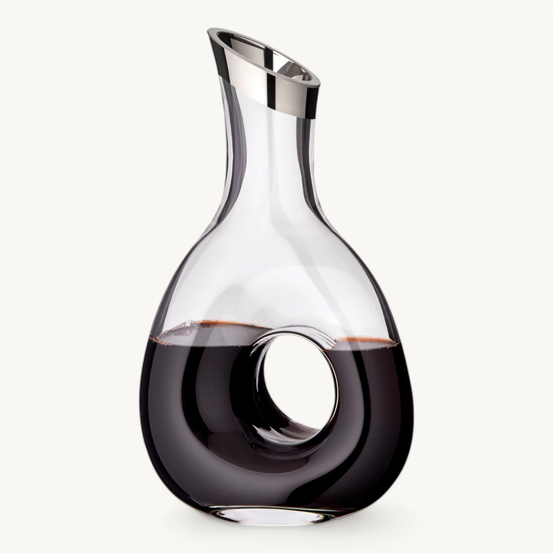 Wine Decanter - Mouth-Blown Crystal Glass