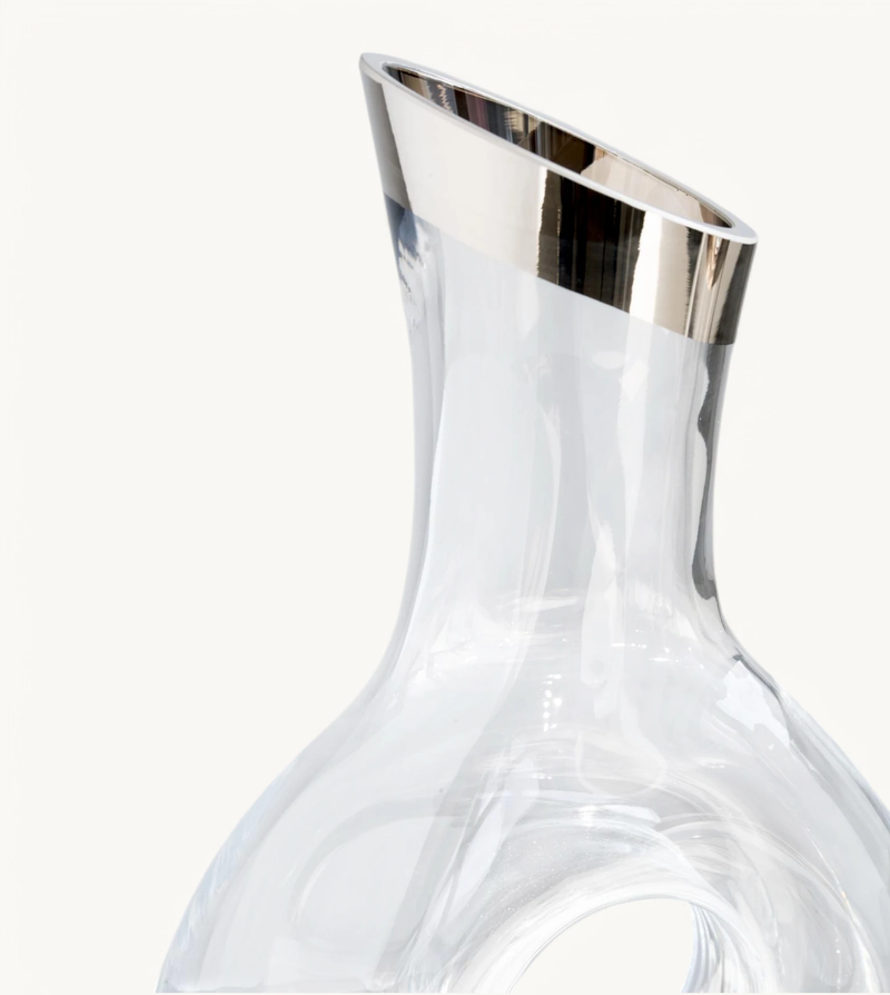 Wine Decanter - Mouth-Blown Crystal Glass