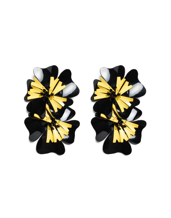 Earrings by La DoubleJ - Flora Black