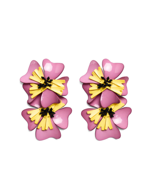 Earrings by La DoubleJ - Flora Pink