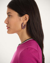 Earrings - Mini Dew - Purple by LaDoubleJ