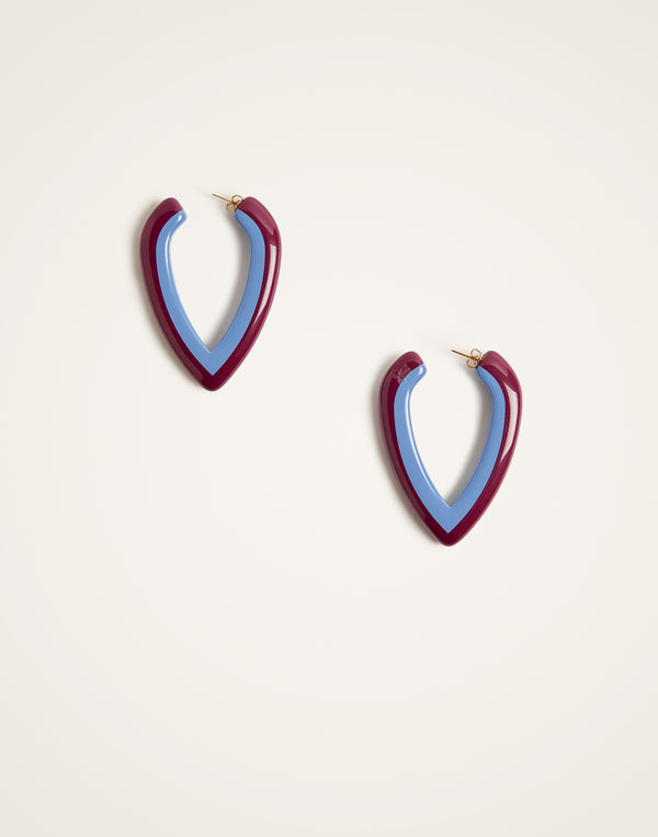Earrings - Light Blue-Purple by LaDoubleJ