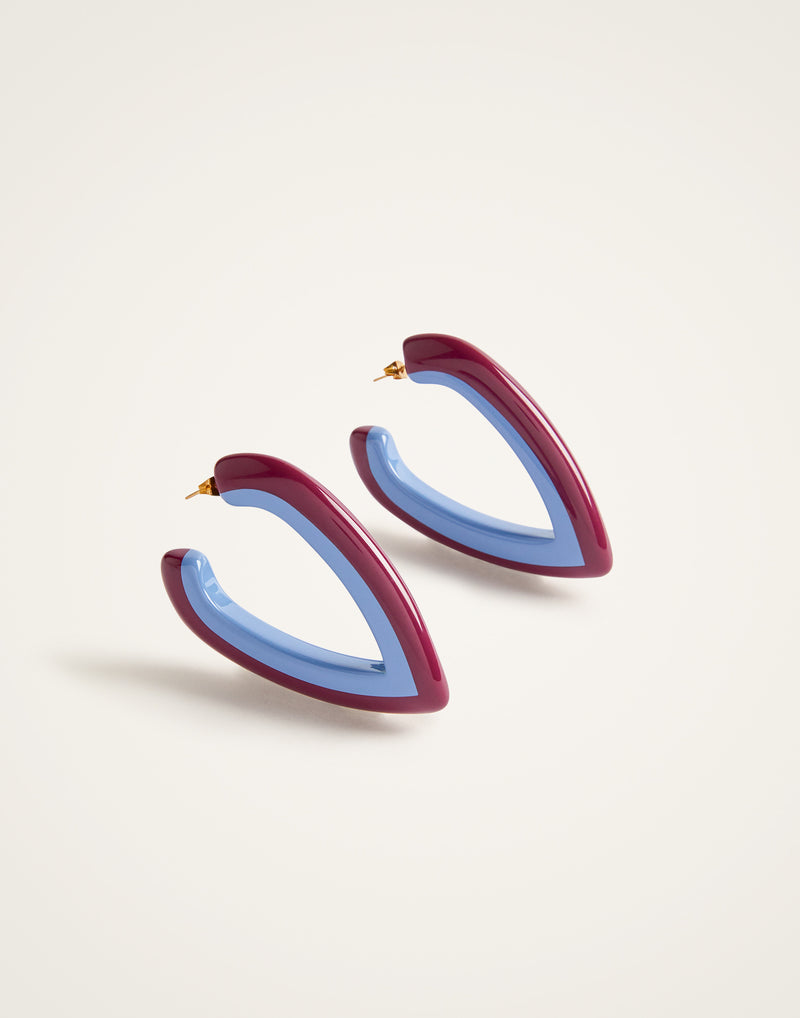 Earrings - Light Blue-Purple by LaDoubleJ