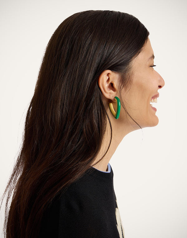 Earrings - Mini Dew - Yellow-Green by LaDoubleJ
