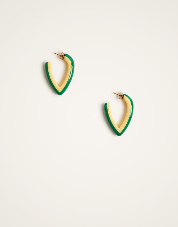 Earrings - Mini Dew - Yellow-Green by LaDoubleJ