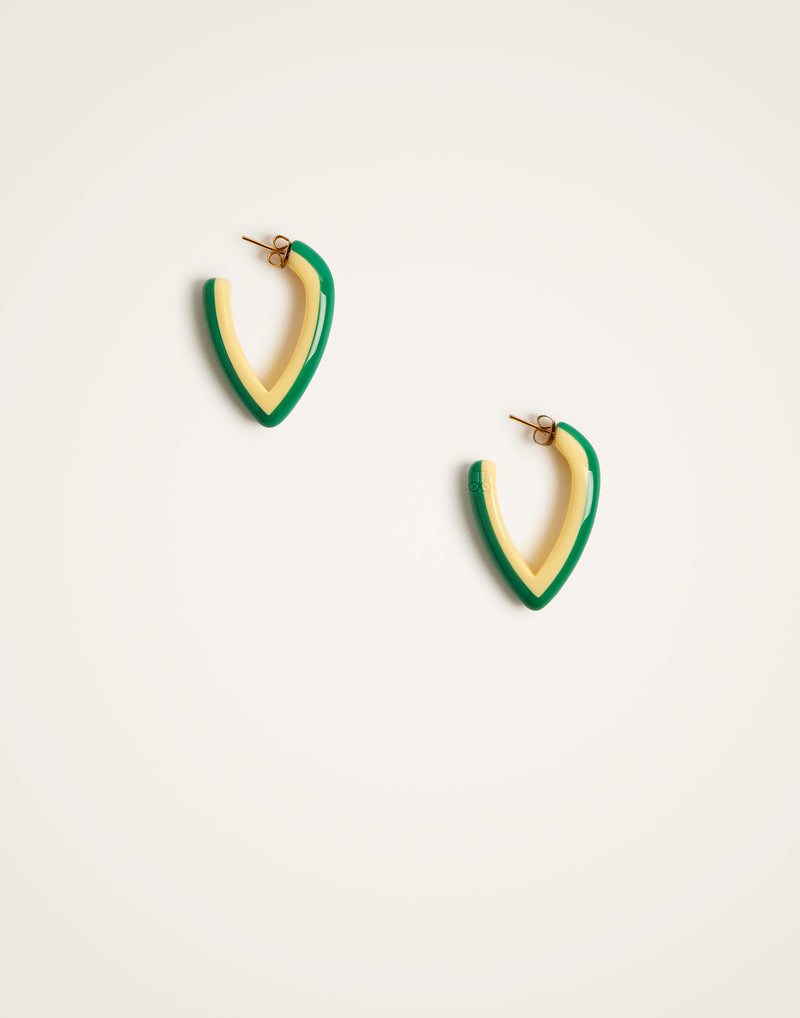 Earrings - Mini Dew - Yellow-Green by LaDoubleJ
