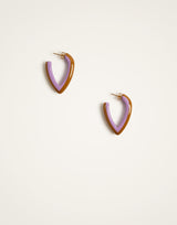 Earrings - Mini Dew - Caramel-Lilac by LaDoubleJ