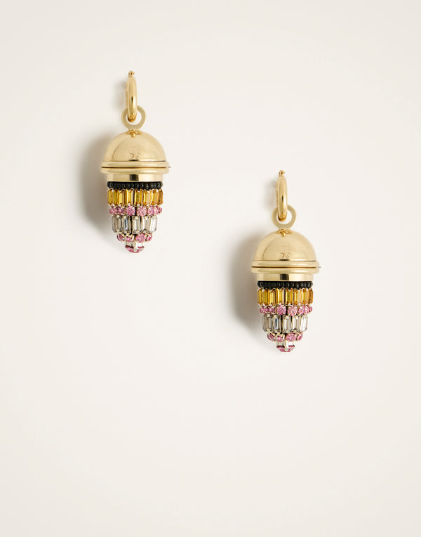 Earrings - Lantern, Pink by La DoubleJ