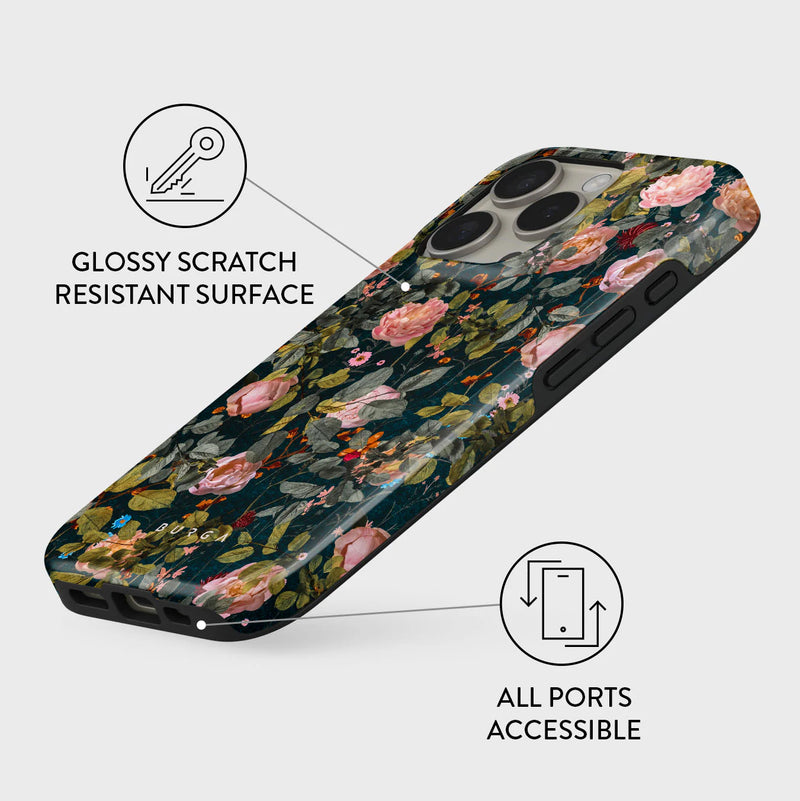 Burga Bloomy Garden -  iPhone 13 Pro Max_Elite Gold Case