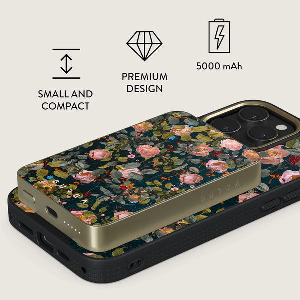 Burga Bloomy Garden - Vintage Magnetic Power Bank