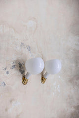 Wall Light - Metal and Glass, White