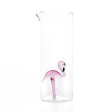 Jug 'Flamingo' in Glass