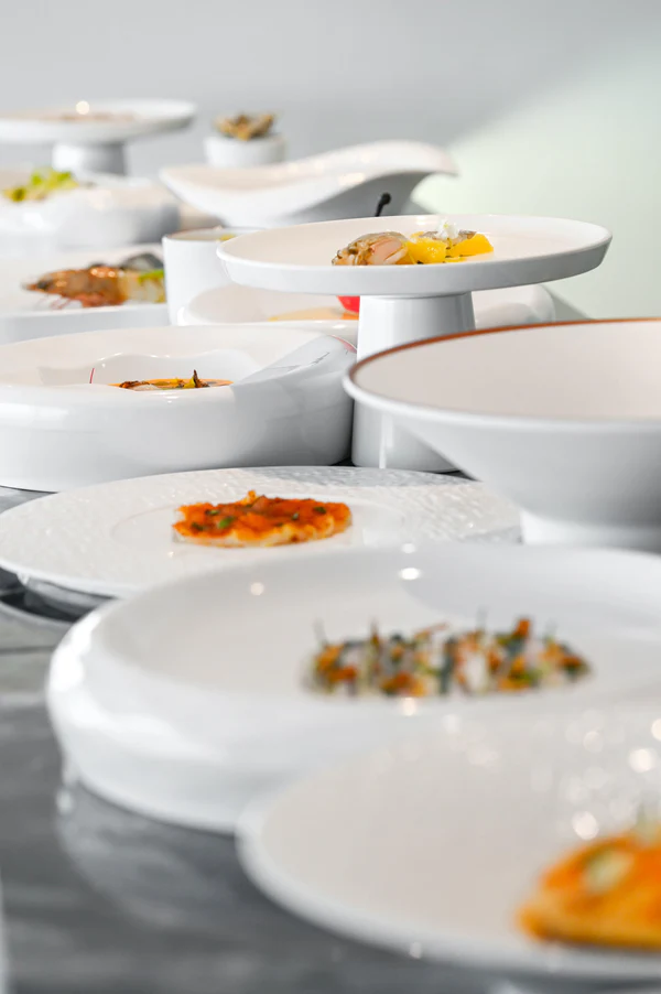 Wide Rim, Flat Gourmet Plate - Avant-Garde Collection