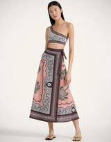Mirage Flipper Skirt Pink in Cotton Muslin by La DoubleJ