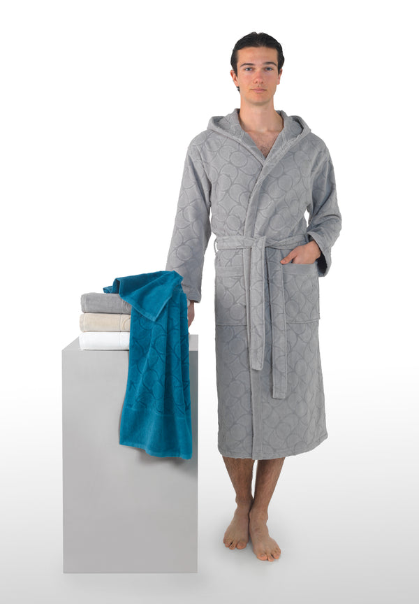 Trussardi Casa: Greyhound Monogram Robe L/XL- Camel