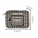 Laptop Case, Charger Pocket, 13" Gingham