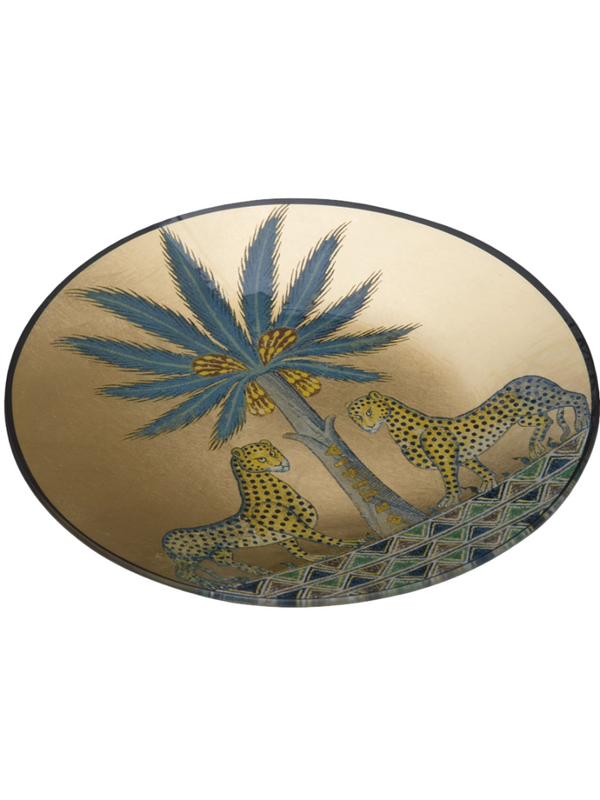 Glass Plate - Gold