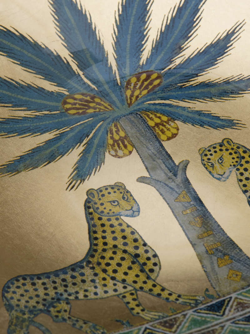 Glass Plate - Gold