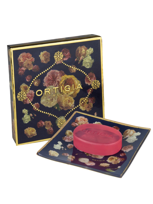 Glass Plate & Soap - Rose Antiche