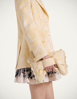 Hand pochette in Iris Jacquard by LaDoubleJ