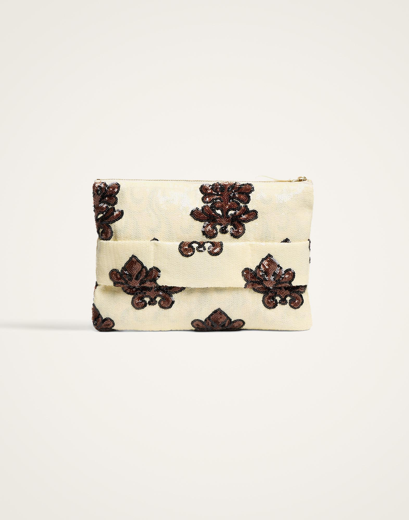 Pochette Herald Paillettes White by La DoubleJ