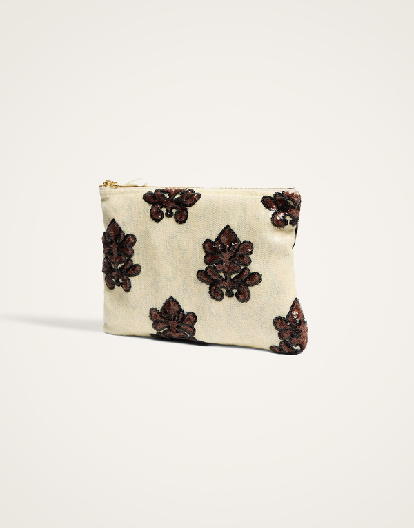 Pochette Herald Paillettes White by La DoubleJ