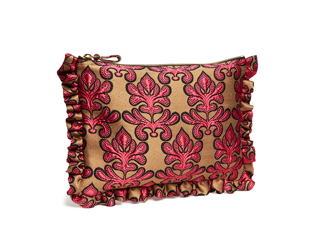 Pochette Herald Fuchsia in Jacquard by La DoubleJ