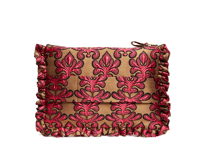 Pochette Herald Fuchsia in Jacquard by La DoubleJ