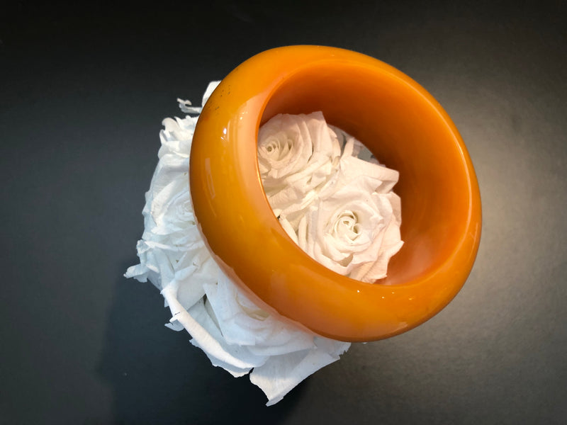 Bracelet - Vintage Orange Lucite