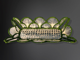 Basket - Handmade in Iraca Palm, Natural & Green