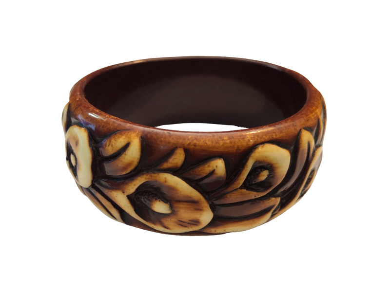 Bracelet - Vintage with Calla Lily