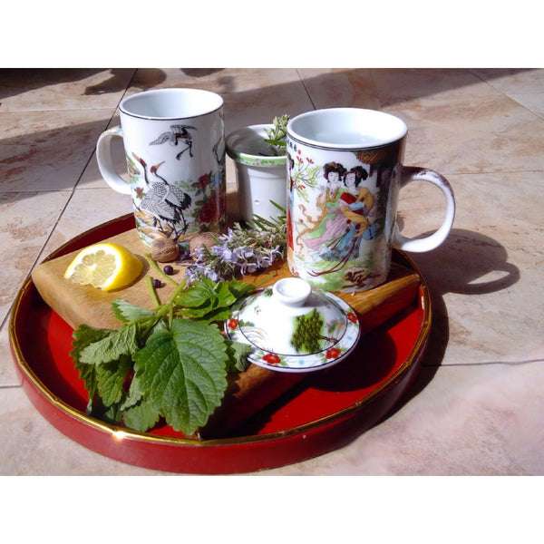 Tea Infuser Mug in Porcelain