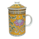 Tea Infuser Mug in Porcelain - Lotus