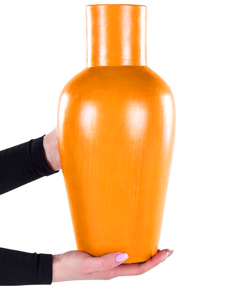 Orange Ceramic Vase
