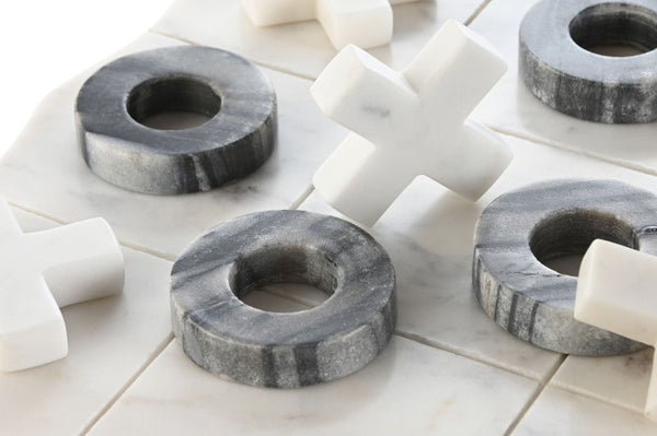 Tic-Tac-Toe Game set in marble