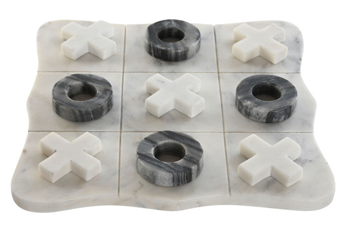 Tic-Tac-Toe Game set in marble