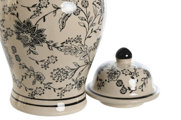 Ginger Jar - Cream & Black
