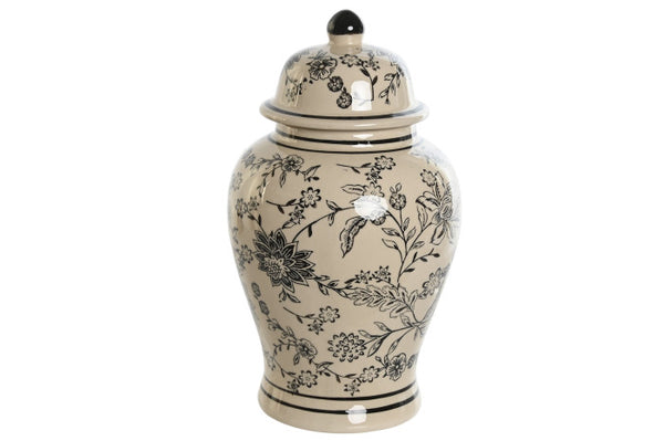 Ginger Jar - Cream & Black