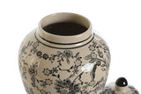 Ginger Jar in Cream and Black