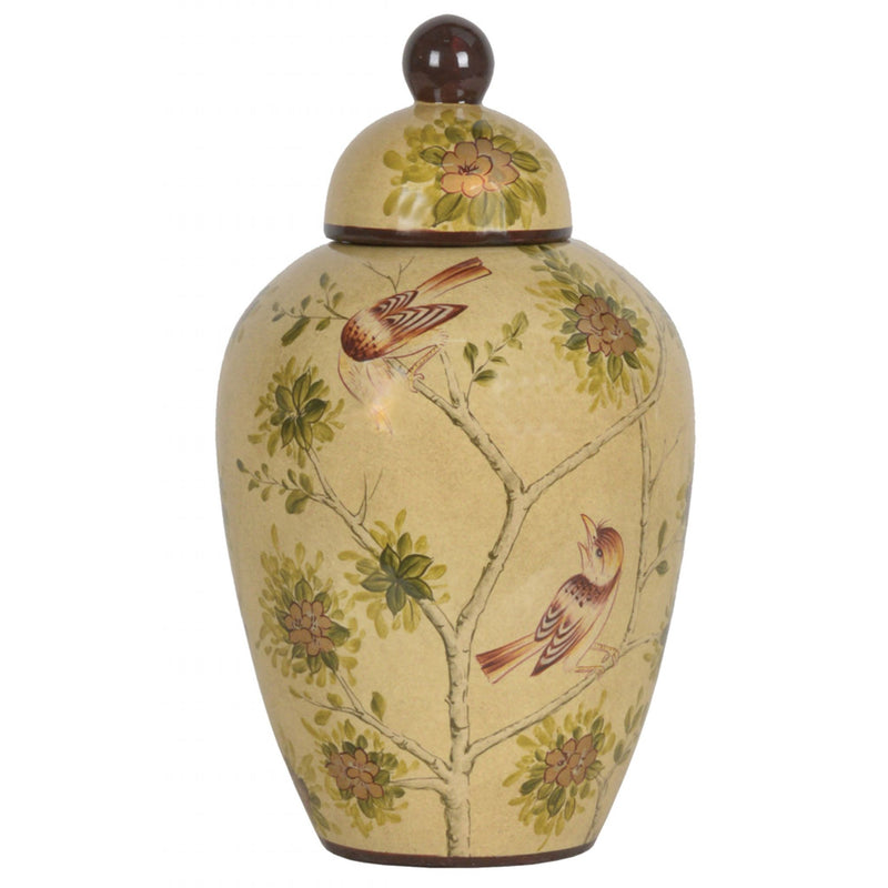 Ginger Jar with Birds - Porcelain