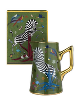 Jug in Ceramic, Green Small - Ortigia