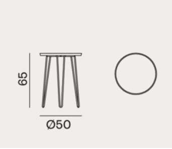 Side Table 46 - Indoor Gervasoni LC Collection