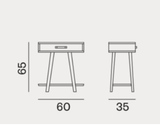 Side Table 53 - Indoor Gervasoni LC Collection