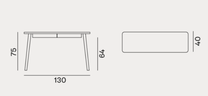 Side Table 60 - Indoor Gervasoni LC Collection