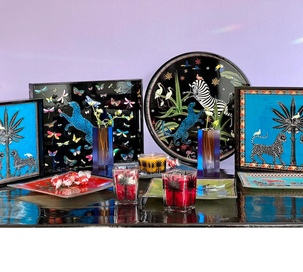 Rectangular Tray with Dragonflies - Grandissimo